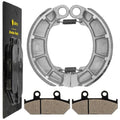Front Brake Pads & Rear Brake Shoes for Honda VT600 Shadow 600 1988-1992