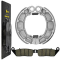 Front Brake Pads & Rear Shoes for Honda VT600Cd VT600Cd2 Shadow 600 Vlx Deluxe