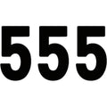 Factory Effex Pro Number 5 - Black - 7" | 02-4345