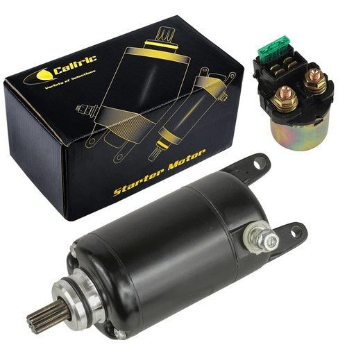 Starter and Relay Solenoid for Kawasaki EL250 Eliminator 250 1988 1989