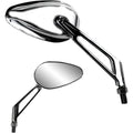 Parts Unlimited Mirror - Teardrop - Chrome | 17069