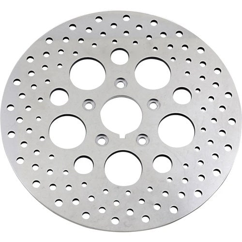 Drag Specialties Drilled Brake Rotor - Front - 11.5" | 060176ASP-BC648