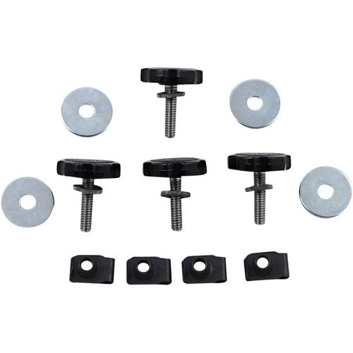 Reda Saddlebag Lock Kit - Stainless (Black) Set | RSLSS170001