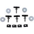 Reda Saddlebag Lock Kit - Stainless (Black) Set | RSLSS170001