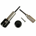 Triumph 2006-2012 Daytona 675 Woodcraft Racing Frame Sliders With Black Pucks