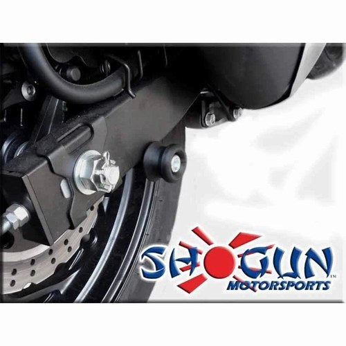 Kawasaki 2013-2017 Ninja 300R Shogun Swingarm Spools Black Ultra Compact
