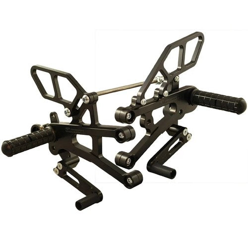 Triumph 2013-17 Daytona 675 Woodcraft Racing Rearsets Footpegs - Standard Shift