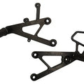 Yamaha 2003-05 YZF-R6 Woodcraft Racing Rearsets / Footpegs - Standard Kit Black