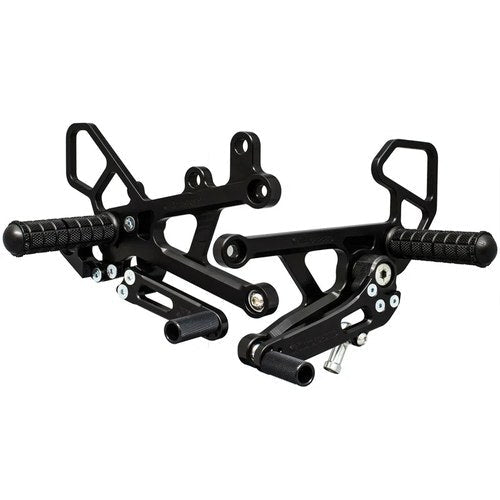 Yamaha 2006-2024 YZF-R6 Woodcraft Racing Rearsets / Footpegs - Reverse Shift