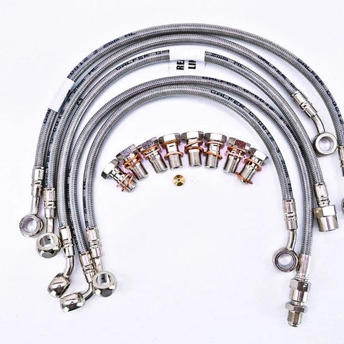 BMW 1994-1996 K 1100 RS ABS Gbrakes 5 Line Front / Rear Braided Brake Line Kit