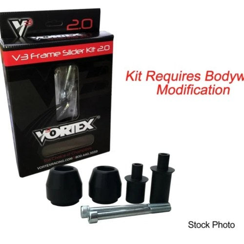 Kawasaki ZX10R ZX-10R 2008-2010 Vortex Frame Slider Cutting Required
