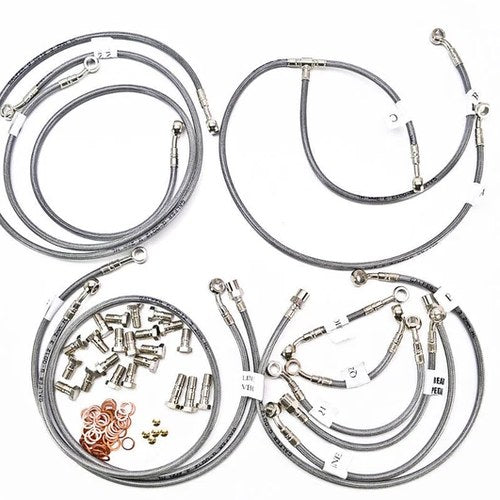 Yamaha 1992-1993 FJ 1200 ABS Gbrakes Braided Front / Rear /CLUTCH Brake Line Kit