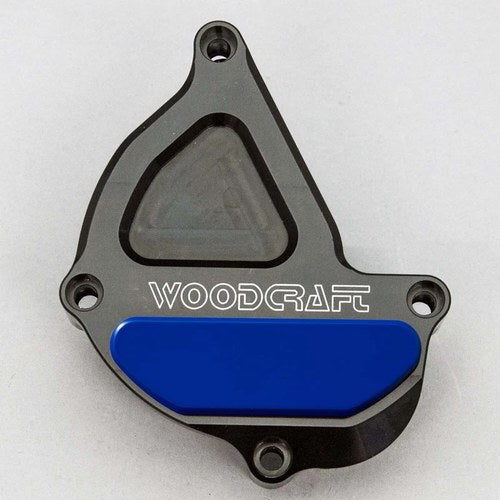 Yamaha 2015-26 R1 R1M R1S Woodcraft Ignition Engine Cover Protector Blue Plate