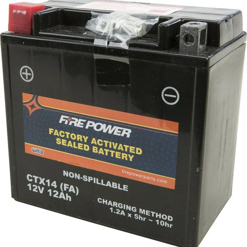 Kawasaki 1995-1997 Gpz 1100 FirePower Agm Factory Activated Battery CTX14-BS FA
