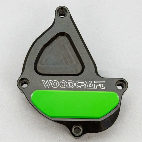 Yamaha 2018-26 MT-10 Woodcraft Ignition Trigger Cover Engine Protector Green Pad