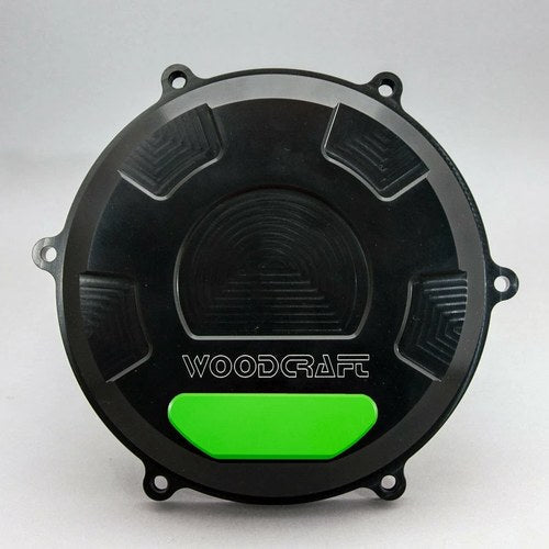 Ducati 2018-24 Panigale V4 R / S Woodcraft Right Side Clutch Cover - Green Plate