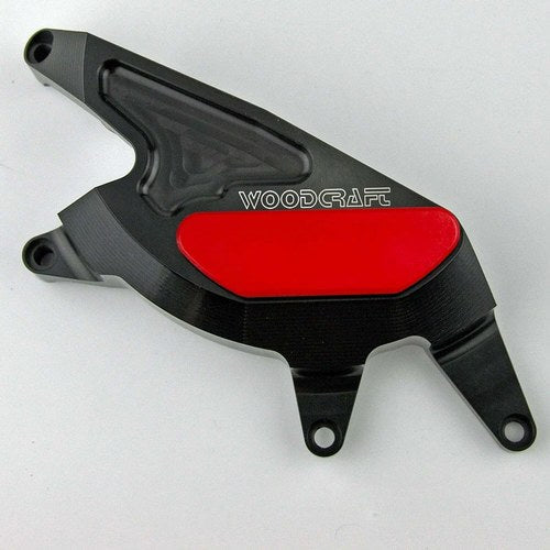 Suzuki 2016-2024 SV650 Woodcraft Rhs Clutch Cover Engine Protector - Red Plate