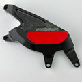Suzuki 2016-2024 SV650 Woodcraft Rhs Clutch Cover Engine Protector - Red Plate