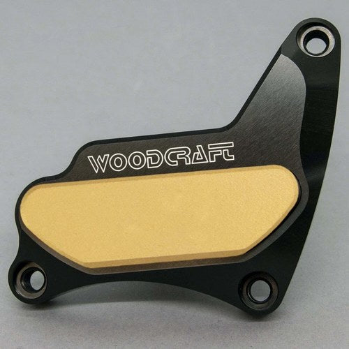Suzuki 1997-2005 Gsxr 600 Woodcraft Rhs Crank Cover Engine Protector - Gold Pad