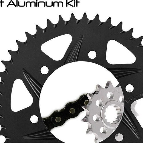 Kawasaki 07-12 ZX6R Vortex 520 Chain & F5 Alloy Sprocket Kit 15-43 Blk CK4212