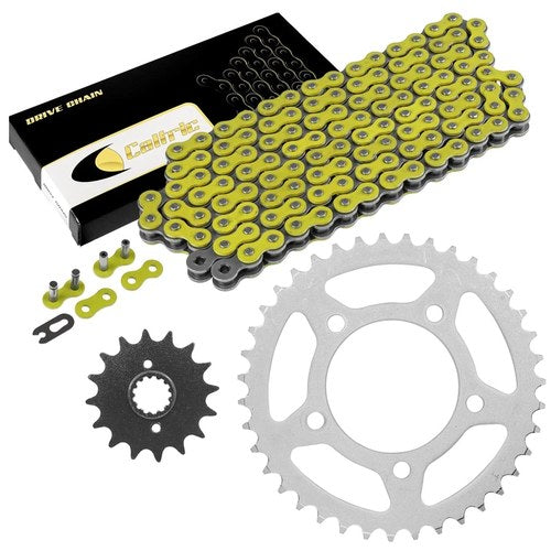 Drive Chain & Sprockets Kit for Suzuki GS500E GS500F GS500H 1994-2010 Yellow