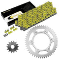 Drive Chain & Sprockets Kit for Yamaha YZ250 1999 2000 2001 2002-2017 Yellow