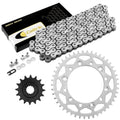 Drive Chain & Sprocket Kit For Yamaha Fz-6 2009 / Fz-6R 2009-2016 / White