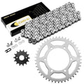 Drive Chain & Sprockets Kit for Kawasaki EX250F Ninja 250R 1988 1989 1990-2007