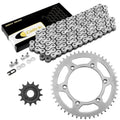 Drive Chain & Sprockets Kit for Yamaha YZ250F 2005 2006 2007-2009 2011 White