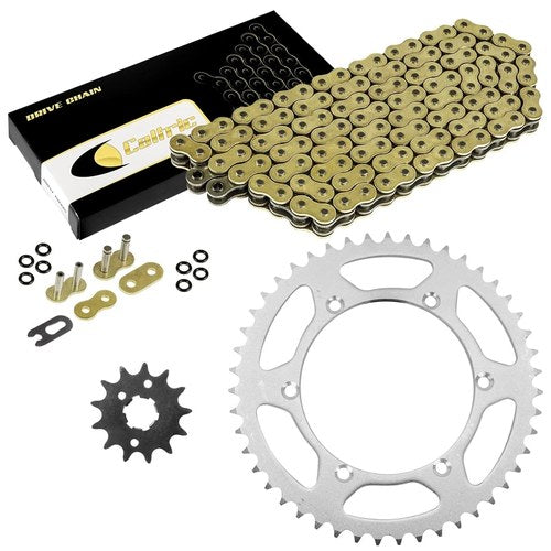 Golden O-Ring Drive Chain & Sprocket Kit for Kawasaki KDX200 1989-2006
