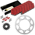 Red O-Ring Drive Chain & Sprocket Kit for Kawasaki KLR650 Kl650A Kl650E 1990-16
