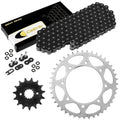 O-Ring Drive Chain & Sprockets Kit for Kawasaki KLR650 KL650 1987- 1990 Black