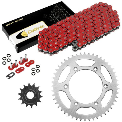 Red O-Ring Drive Chain & Sprockets Kit for Suzuki RM-Z450 RMZ450 2005 2006 2007