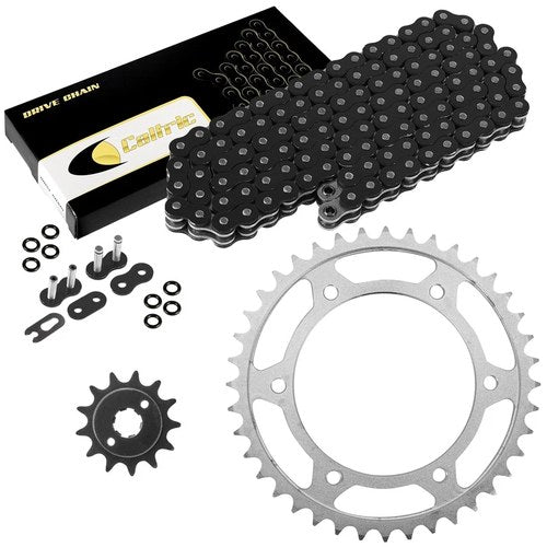 Black O-Ring Drive Chain & Sprockets Kit for Honda XR250L 1991 92 93 94 95 1996