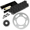 Black Drive Chain And Sprocket Kit for Suzuki DL650 V-Strom Xt Abs 2004-2018