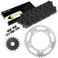 Black Drive Chain And Sprocket Kit for Suzuki GSX-R750 2000-2005