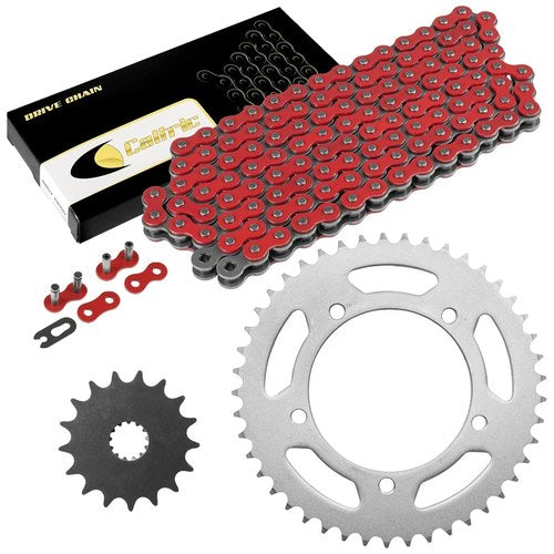 Red Drive Chain And Sprocket Kit for Suzuki GSX-R750 2006-2018