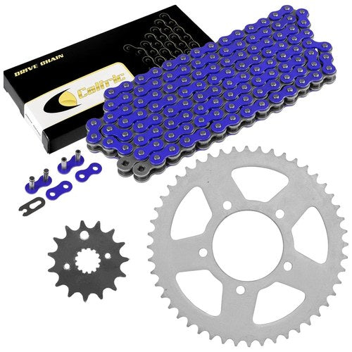 Celox Drive Chain & Sprockets Kit for Suzuki VZ800 Marauder 800 1997-2004 / Blue
