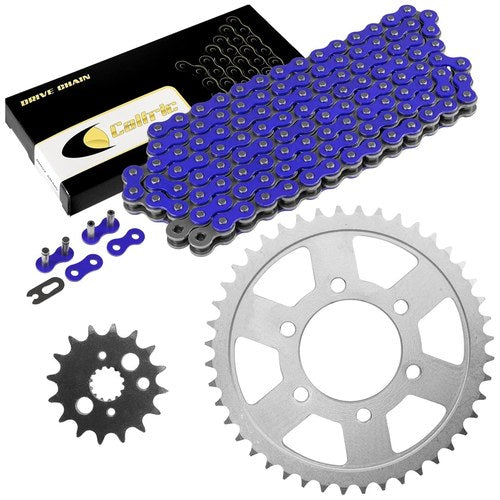Drive Chain & Sprockets Kit Fits Kawasaki ZX900B Ninja ZX9R 1994- 1997 / Blue