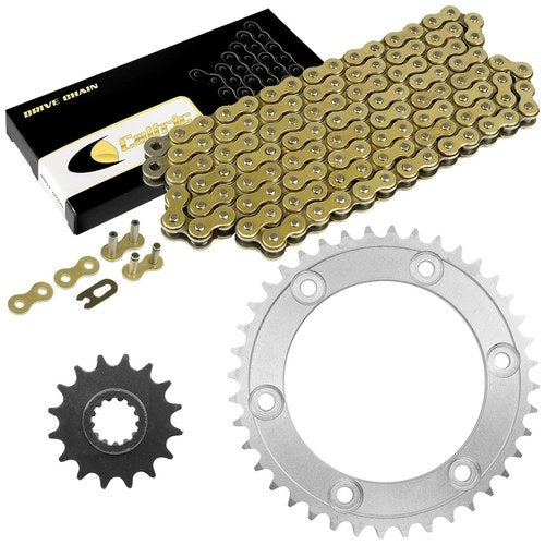 Drive Chain & Sprockets Kit for Honda CBR1000RR Fireblade Sc57 2004 2005 Gold