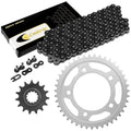 Black Drive Chain And Sprocket Kit for Honda CBR600F2 CBR600F3 1991-1996