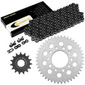 Black Drive Chain And Sprocket Kit for Honda CBR600F 1987 1988 1989 1990