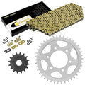 Gold O-Ring Drive Chain & Sprockets Kit for Kawasaki ZX750N Ninja ZX-7Rr 96-99