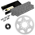 Drive Chain & Sprockets Kit for Yamaha TW200 Trailway 200 1995-2017