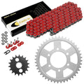 Red O-Ring Drive Chain & Sprockets Kit for Kawasaki ZX1200 Ninja ZX12R 2000-05
