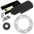 Black O-Ring Drive Chain & Sprockets for Honda CBR900RR Fireblade Sc44/50 00-03