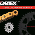 Kawasaki 2008-2010 ZX10R Vortex 525 Chain & F5 Alloy Sprocket Kit 17-41