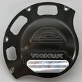 Ducati 2009-2013 Monster 1100 Woodcraft Clutch Cover Protector - Silver Plate