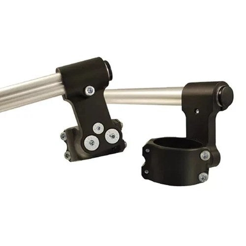 Woodcraft Racing 41mm 3 Piece Clipon Handlebar Kit With 2.5" Inch Rise - Silver