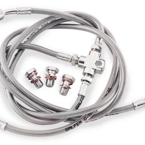 Harley Davidson 2004-2007 Roadking Custom Flhrs Gbrakes Front Brake Line Kit